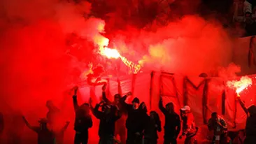 Incidente la meciul Dinamo-Rapid! Fanii s-au luat la bataie in tribune