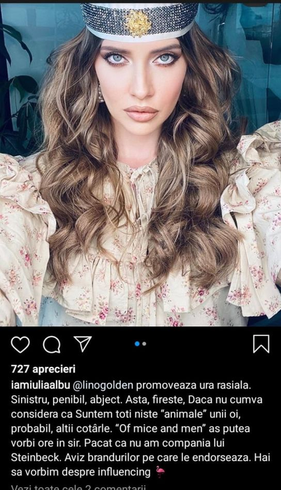 Iulia Albu, jignită de Lino Golden după ce criticul de modă l-a acuzat că este rasist! „Înțeleg că ești bătrână, dar…”