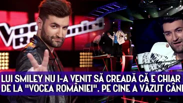 Lui Smiley nu i-a venit sa creada ca e chiar EA pe scena de la Vocea Romaniei. Pe cine a vazut cand s-a intors