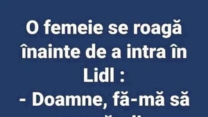BANCUL ZILEI | Cum se roagă femeile înainte de a intra în Lidl: "Doamne, fă-mă să.."