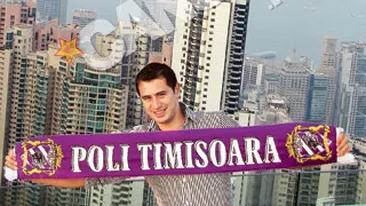 A dus fularul lui Poli Timisoara in 35 de tari! Valentin Avramoni vrea sa plimbe numele clubului in toata lumea