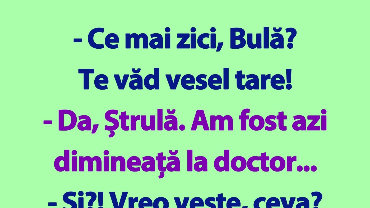 BANC | Bulă, doctorul și paharul de vin