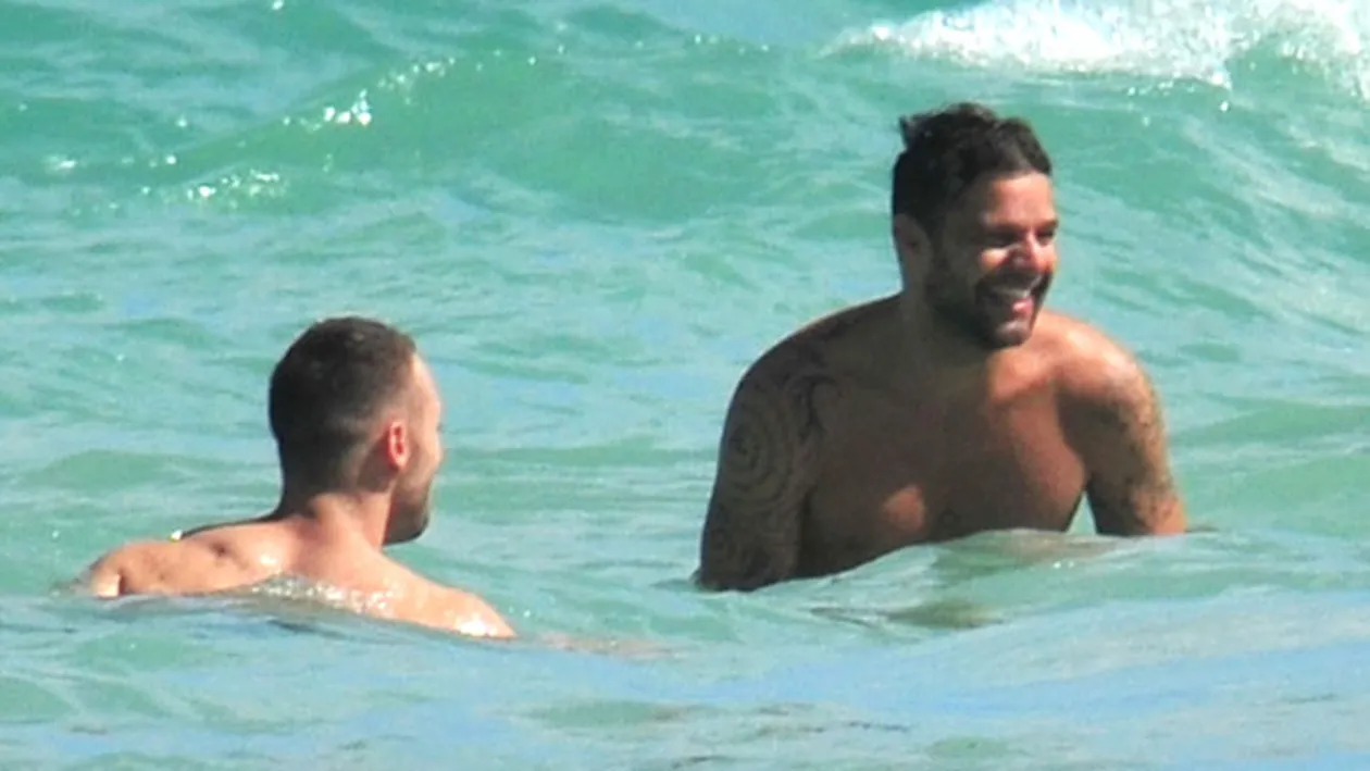 Ricky Martin, in vacanta cu iubitul