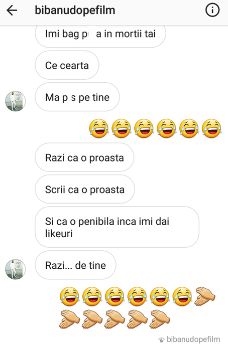 Bibanu MixXL a înjurat o tânără pe Instagram