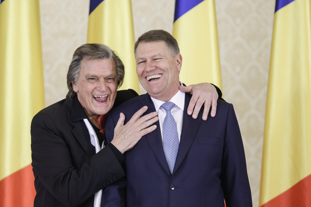 Florin Piersic, alături de Klaus Iohannis / sursă foto: Inquam Photos / Octav Ganea
