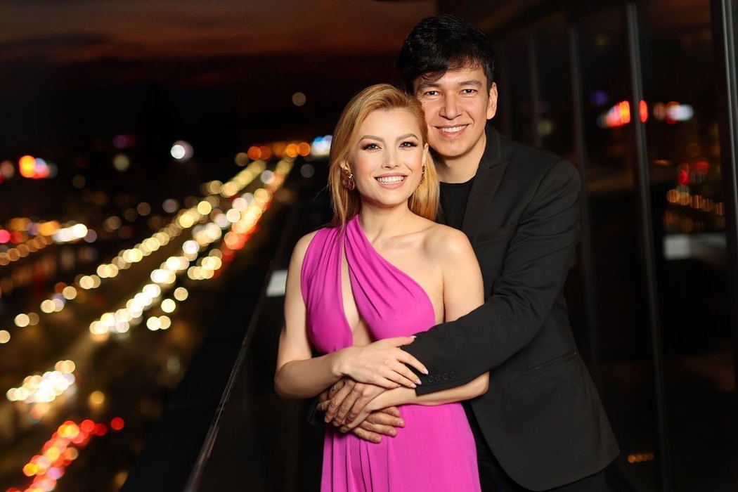 Elena Gheorghe și soțul său