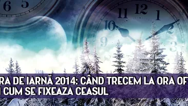 ORA DE IARNĂ 2014: Când trecem la ora oficială şi cum se fixeaza ceasul