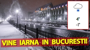 Meteorologii Accuweather anunță data exactă când vin ninsorile în București