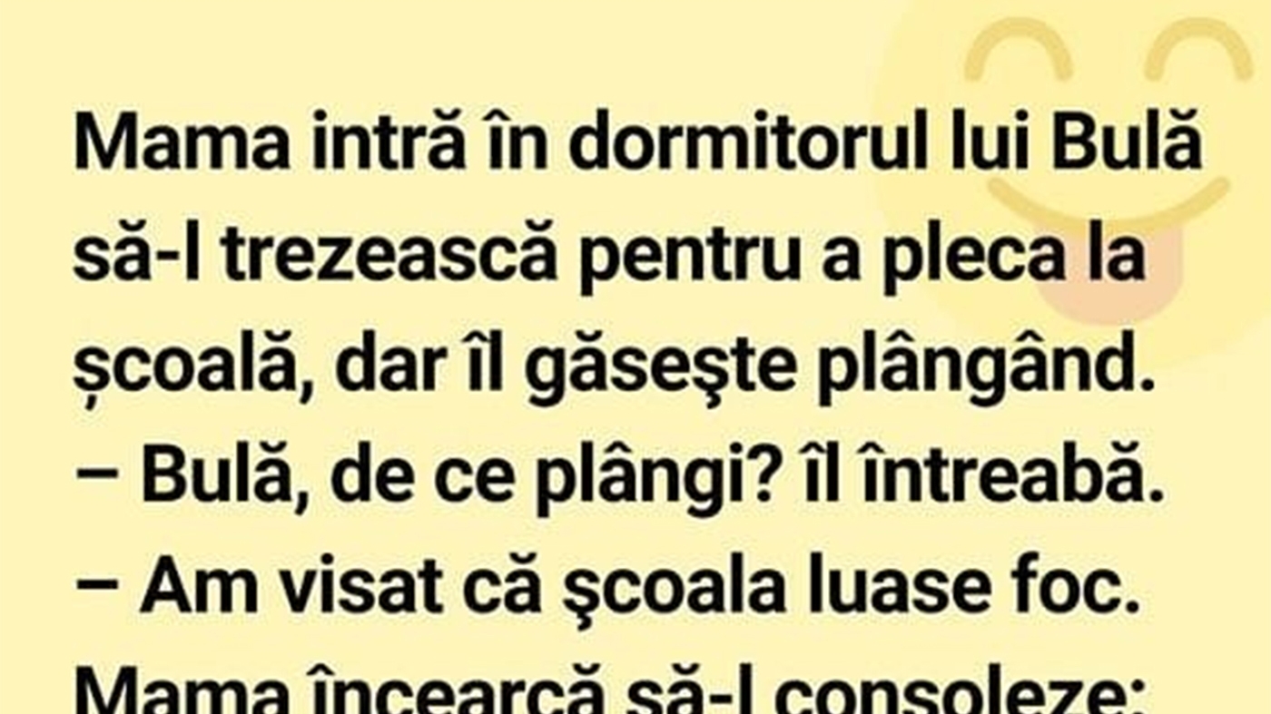 BANC | Mama îl găsește pe Bulă plângând