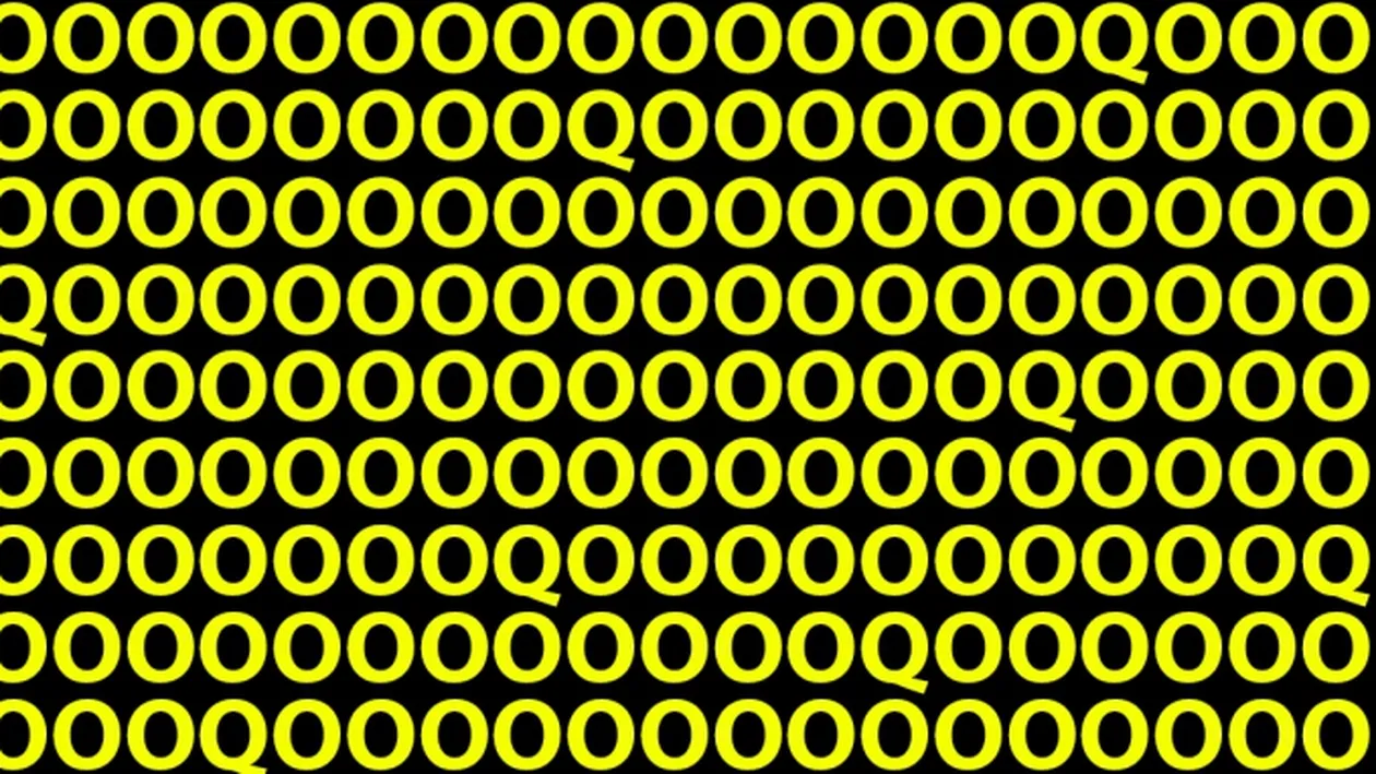 Test IQ simplu şi rapid! Tu vezi litera Q din imagine? Cei mai inteligenţi oameni o găsesc în doar 10 secunde