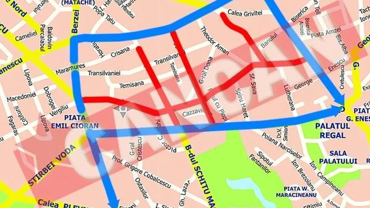 Lucrari pe o artera, restrictii pe alte opt