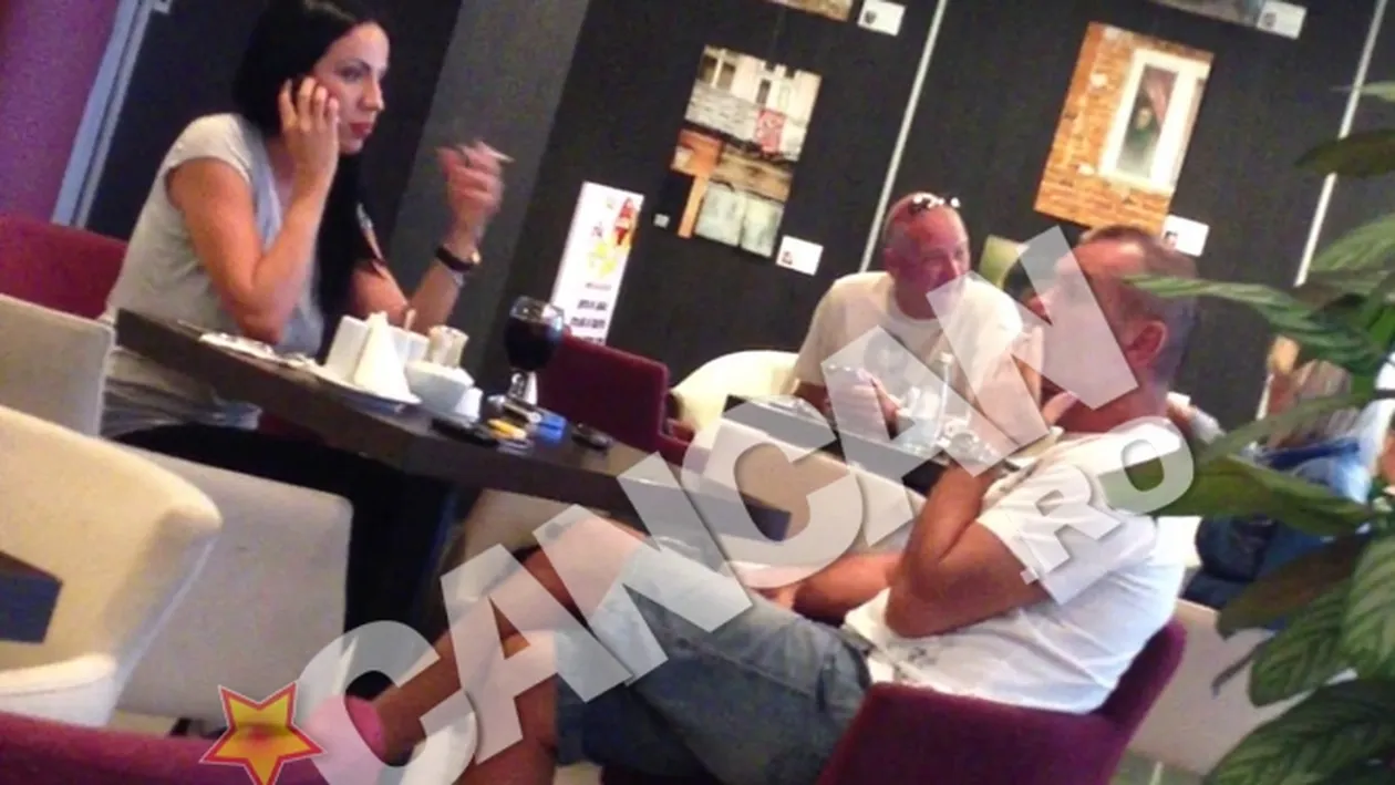 Rocsana Marcu a luat masa asistata de afaceristul George Papari. Intalnire surprinzatoare intr-un mall din Pipera