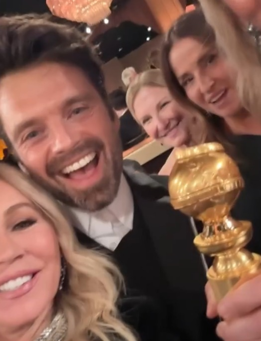 Ce româncă i-a fost alături lui Sebastian Stan la Globurile de Aur. Foto: Instagram / Anastasia Soare