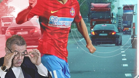 Fotbalistul pentru care Gigi Becali cere 200 milioane € a făcut ravagii pe centură! S-a strecurat milimetric printre TIR-uri!