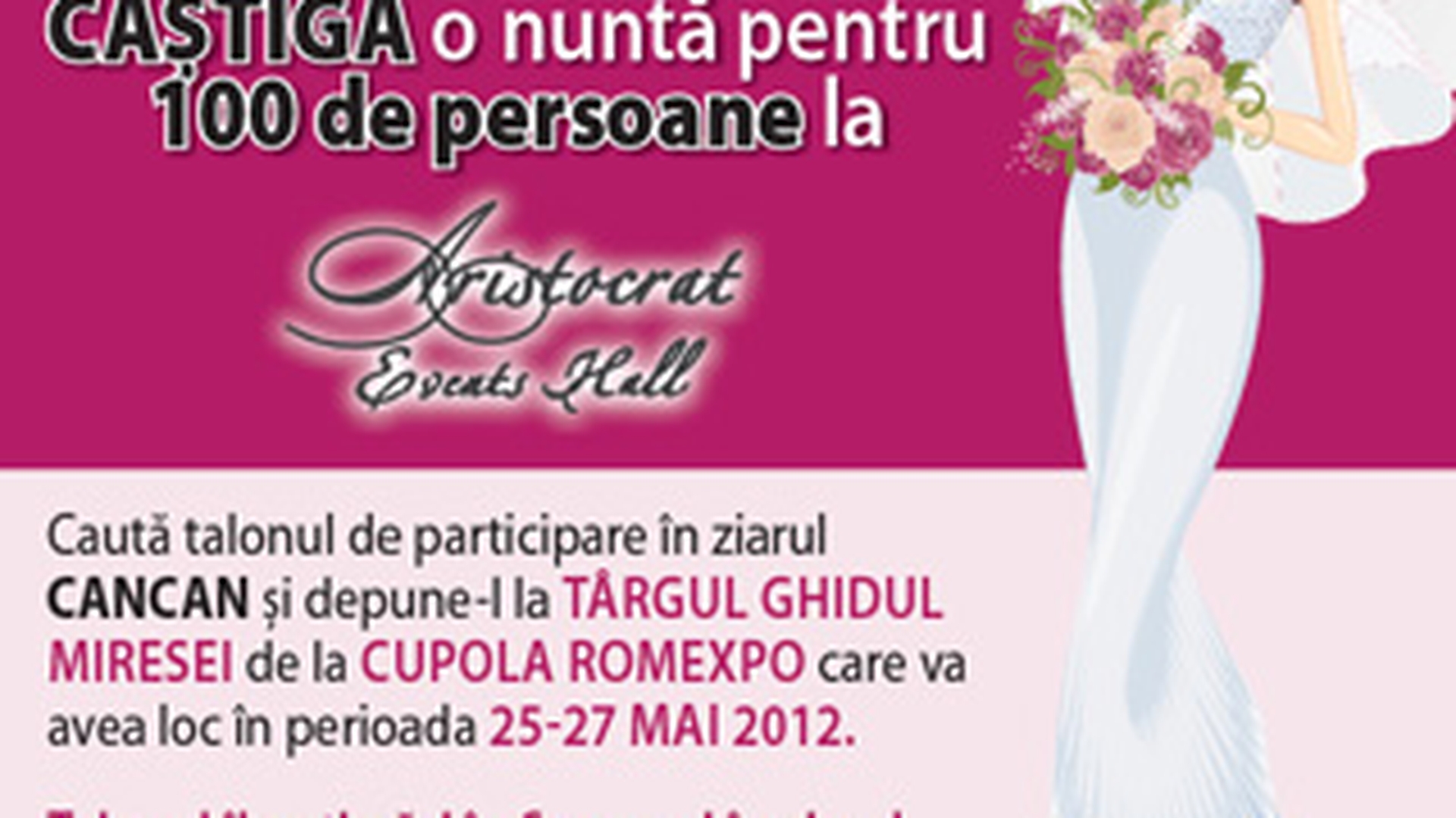 CANCAN a lansat concursul celor care stiu ce vor! Castiga o nunta de vis pentru 100 de persoane!