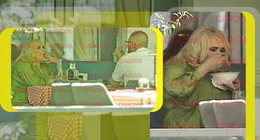 Viorica a înfulecat-o, pe nerăsuflate! Clejanii au fumat țigara de după, la restaurant