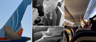 Teroare în aer: Imagini dramatice de la bordul avionul Flydubai arată cum pasagerii l-au imobilizat pe atacator și l-au îngrijit pe căpitanul rănit