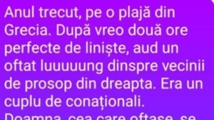 BANC | Anul trecut, pe o plajă din Grecia