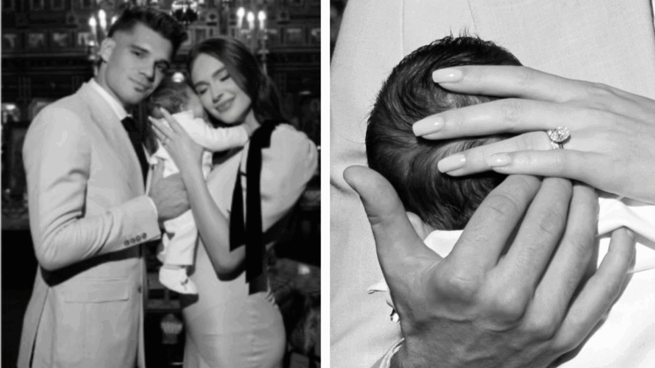 Cum arată fiul lui Ianis Hagi la 3 luni. Micuțul Giorgios l-a susțint pe tatăl lui în cea mai adorabilă ținută