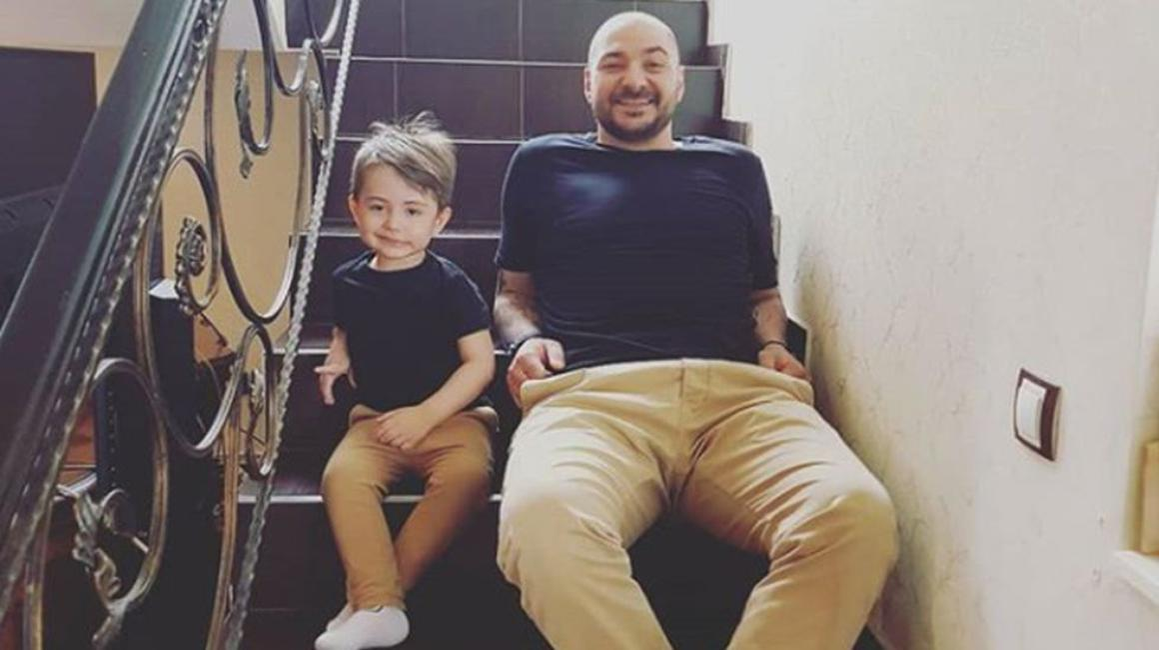 Cristi Mitrea, întâlnire emoționantă cu fiul său. Micuțul David nu mai voia să plece de lângă tatăl său