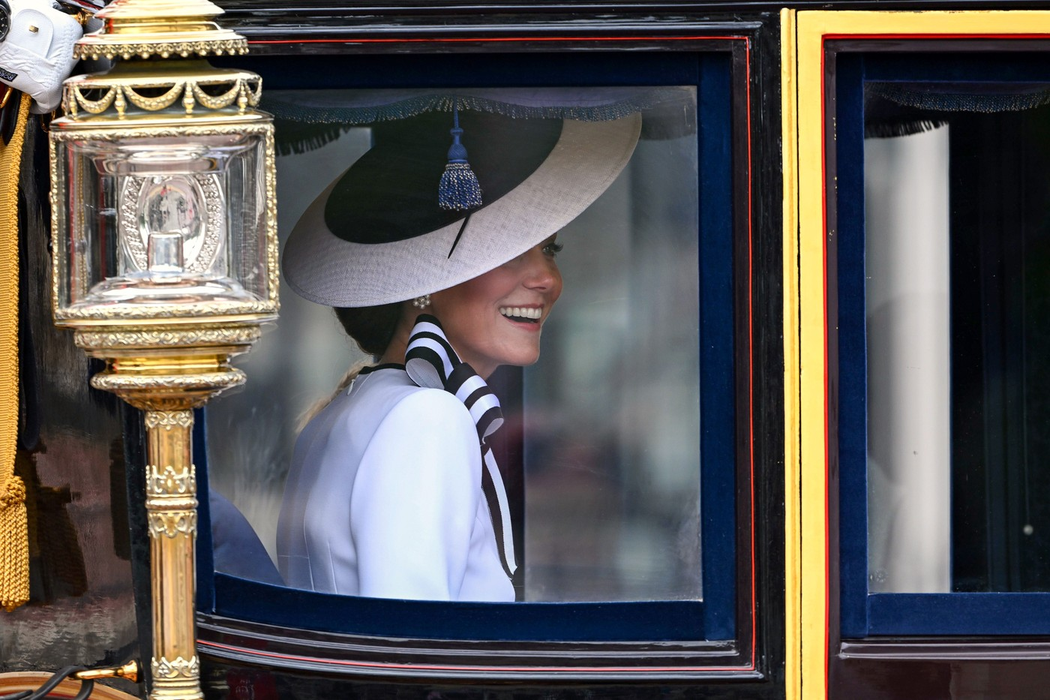 Kate Middleton s-a îndreptat către ceremonia „Trooping the Colour”, azi, 15 iunie 2024 / sursă foto: Profimedia