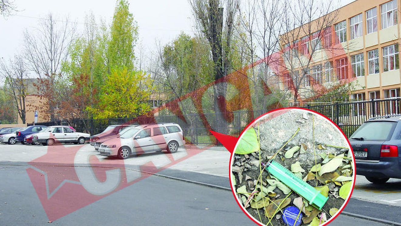 Elevii unei scoli bucurestene, vecini cu toxicomanii