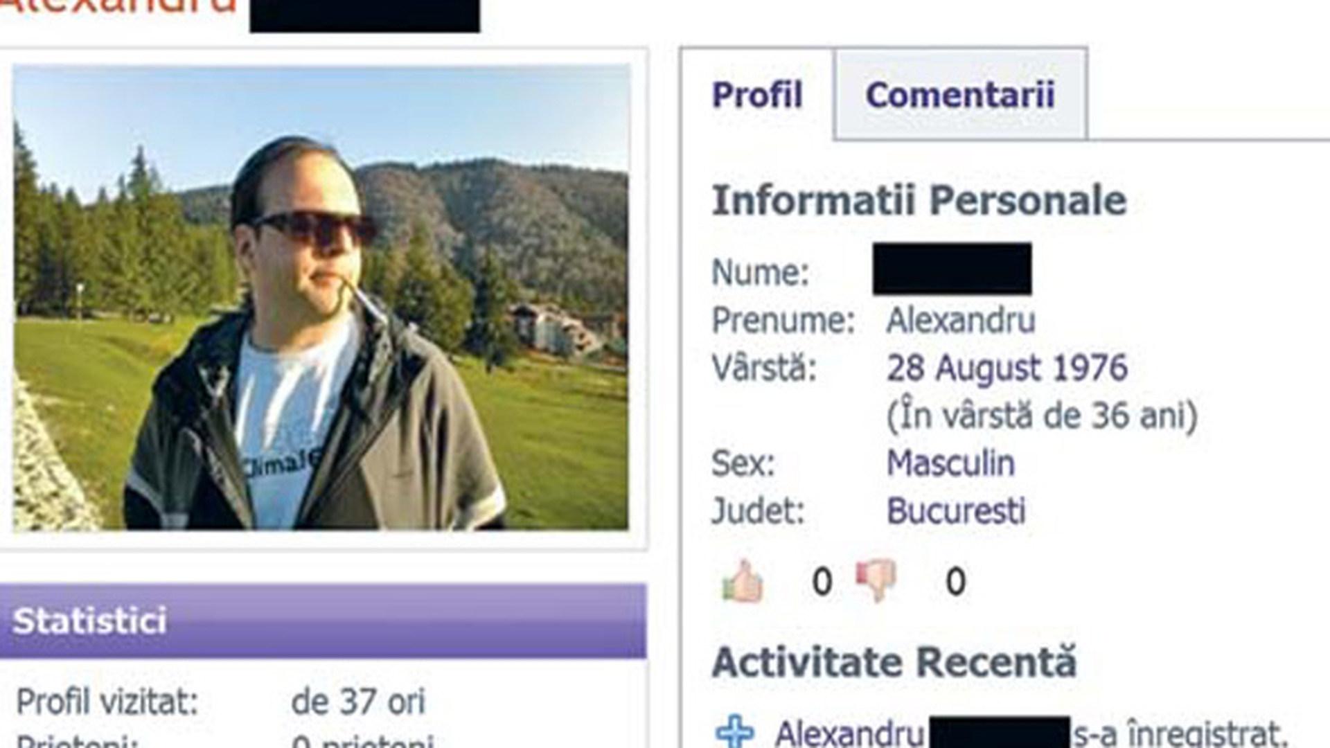 "Vaduvul vesel" al sopranei Roxana Briban vrea sa se insoare! A dat anunt pe un site de matrimoniale: "Sunt divortat, locuiesc singur, nu am copii. Prefer o tipa intre 35 si 40 de ani, insa si cele mai tinere sunt OK"