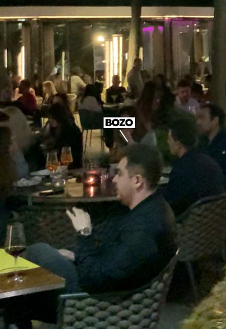 Bozo și iubita, la o cină romantică