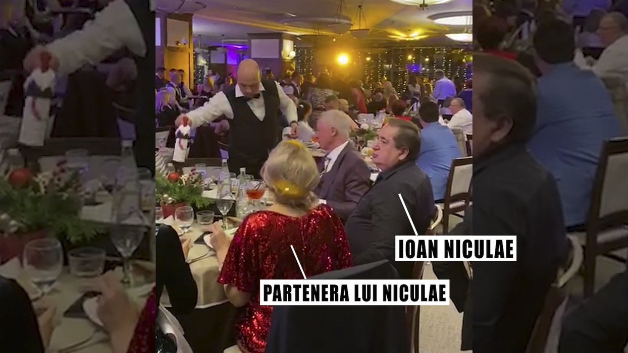 Ioan Niculae a petrecut cu bancherii de Revelion
