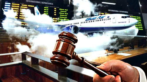 Un român a câștigat procesul cu BLUE AIR  fiindcă i-a întârziat avionul 5 ore
