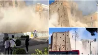 Momente de groază la Roma! Turnul medieval Torre dei Conti s-a prăbușit. Un muncitor român a rămas prins sub dărâmături