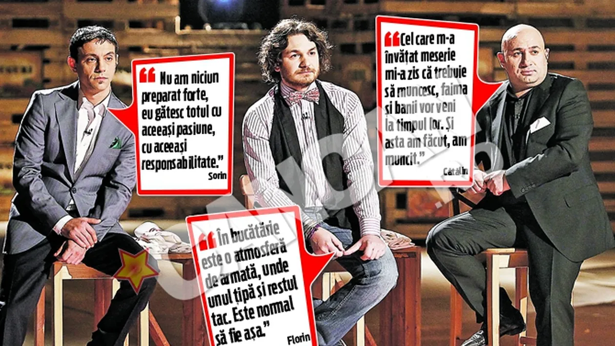 Totul despre juratii Masterchef. Sorin, Catalin si Florin il vor alege pe cel mai tare bucatar din Romania