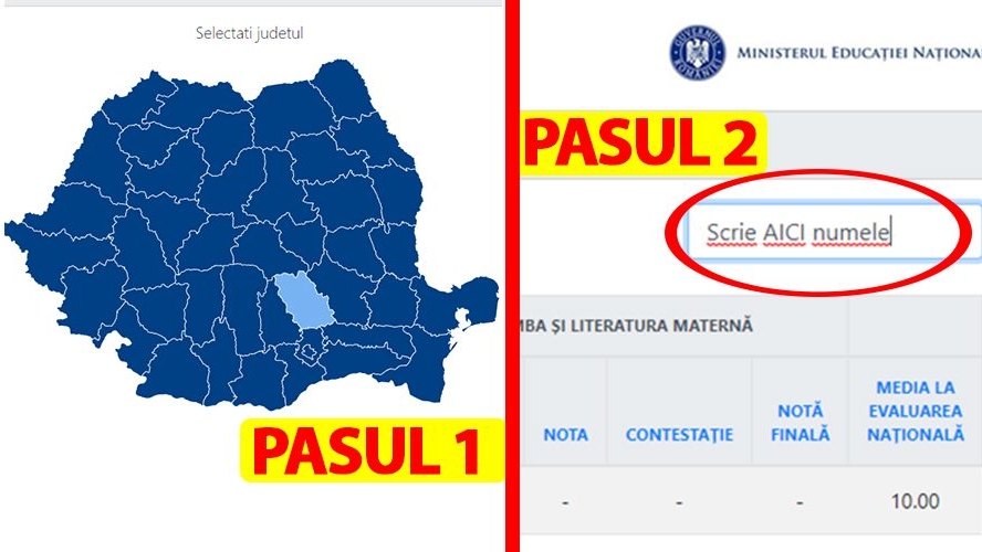 Rezultate Evaluarea Națională (Capacitate) 2019. Selectează județul, tastează numele și află ce notă ai luat pe evaluare.edu.ro