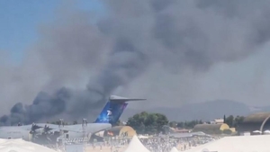 Avion militar, prăbușit în Grecia. Tragedia a avut loc în timpul unui show aerian