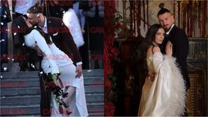 Cât a plătit Radu Drăgușin pe rochia de mireasă a soției sale. Ioana Stan a schimbat două ținute