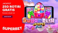 (P) Promoția vedetă în cazinoul online! 250 rotiri gratuite la jocurile Pragmatic Play pe Superbet