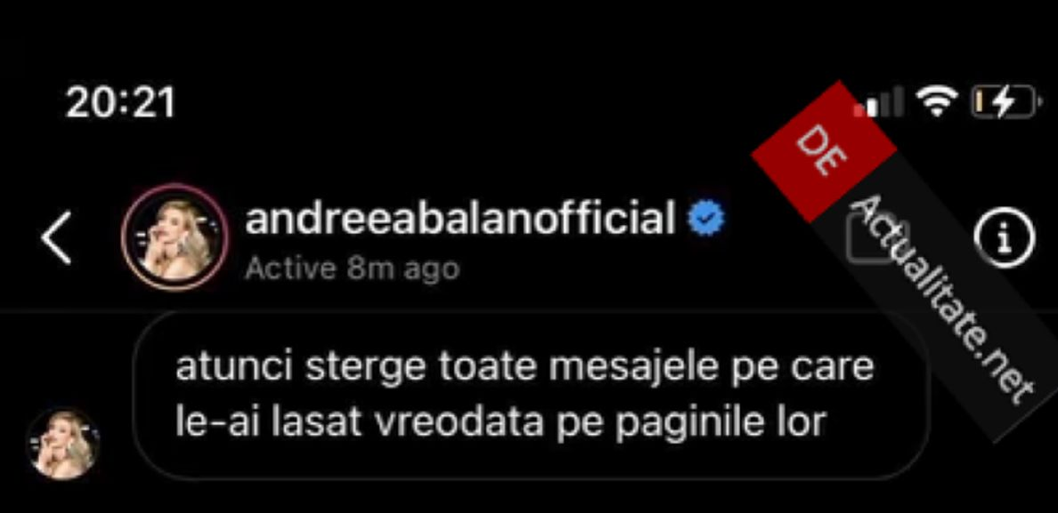 Mesajele postate de Andreea Bălan ( sursa Instagram)