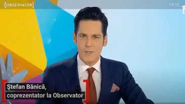 Ștefan Bănică, la pupitrul știrilor Antenei 1, împreună cu Sandra Stoicescu. Cum rămâne cu X Factor
