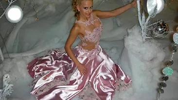 Anda Adam, printesa zapezilor! Vezi cum arata iarna in viziunea artistei!