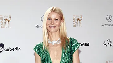 Gwyneth Paltrow face impresie proasta la decernarea Bambi Award! Actrita are sanii lasati, iar rochia n-o avantajeaza!