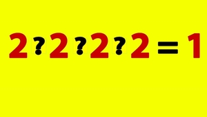 Test de logică | Puneți operațiile matematice potrivite între numere, pentru ca rezultatul final să fie 1