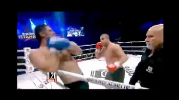 Daniel Ghita facut KO in stilul patentat de Bute! Saki a dat in campionul roman ca in sacul de box