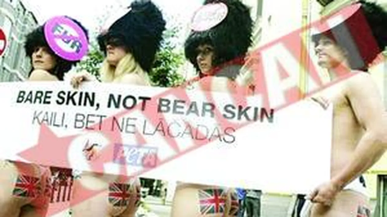 Protest impotriva caciulilor Reginei