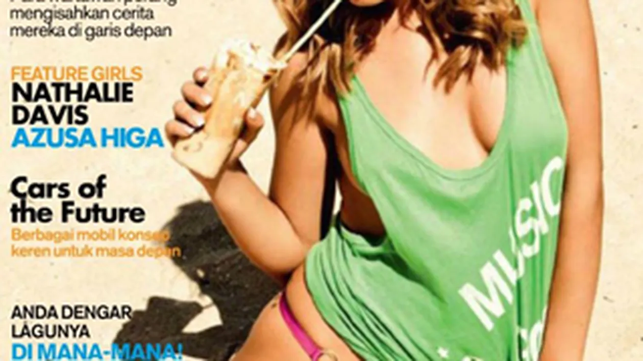 Alexandra Stan, senzuala si inocenta pe coperta unei reviste din Indonezia!
