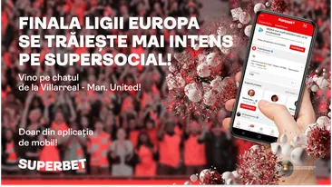 Villarreal – Manchester United e primul eveniment SuperSocial al primăverii! Trăiește-l cu prietenii pe aplicația Superbet!