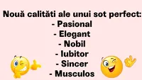 Bancul sfârșitului de săptămână | 9 calități ale unui soț perfect