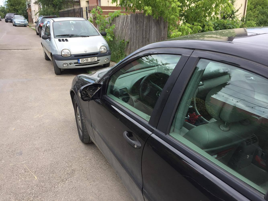 Maşina pe care ar fi vandalizat-o soţul judecătoarei