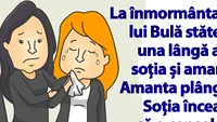 BANC | La înmormântarea lui Bulă stăteau, una lângă alta, soția și amanta