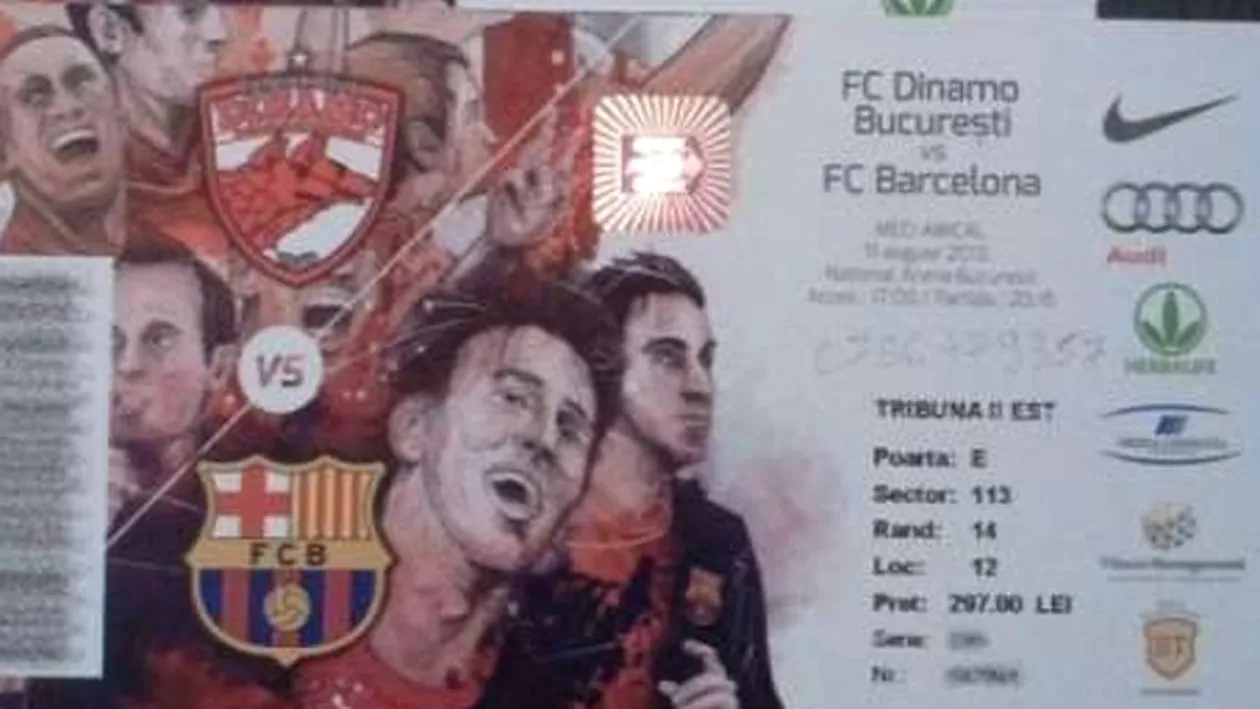 Inca se mai vand bilete pentru Dinamo-Barcelona! Bisnitarii fac oferte de nerefuzat doar ca sa scape de ele!