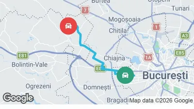 Câți bani a primit un șofer Bolt, pentru o cursă din București până în satul Săbăreni din județul Giurgiu
